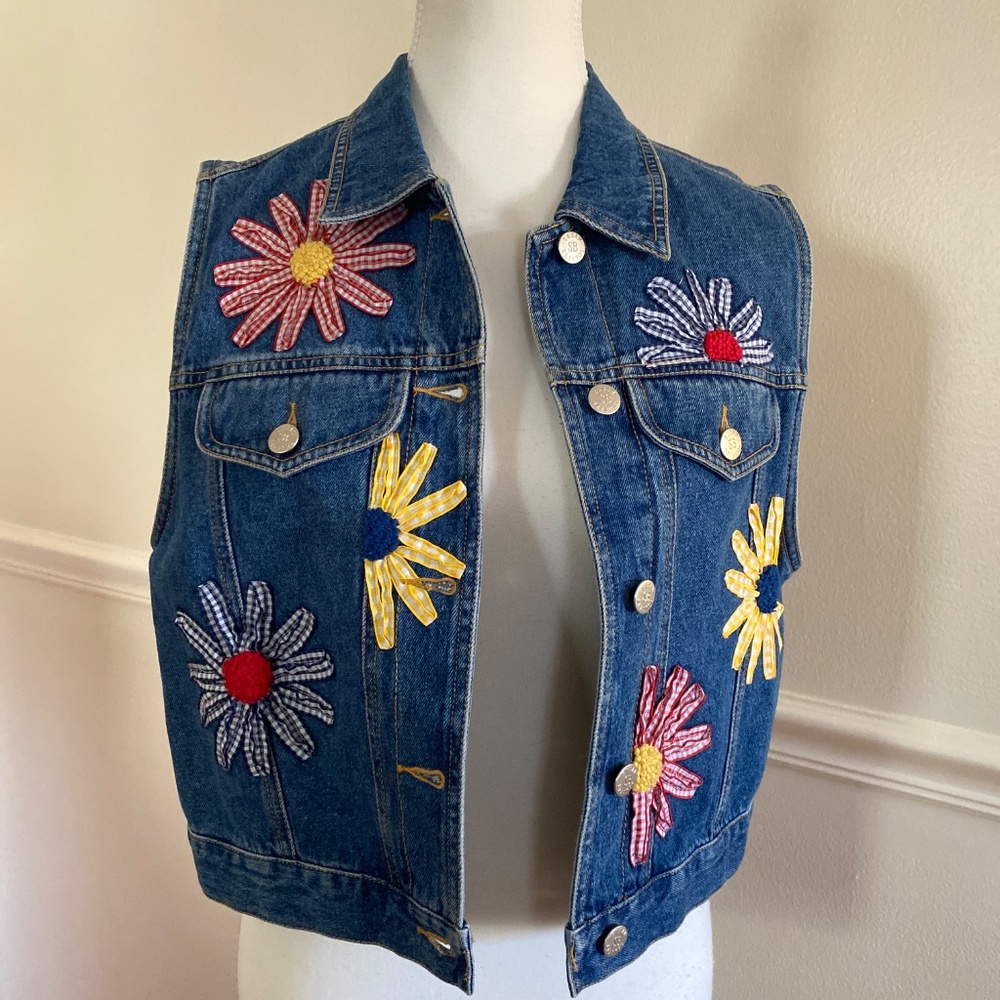 Vintage Susan Bristol Denim Vest - Picture 2 of 4